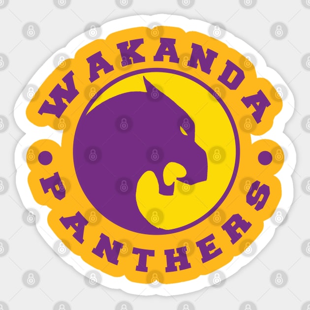 Wakanda Panthers Sticker by WHOartedLA